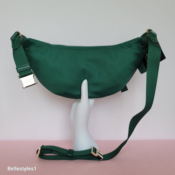 KATE SPADE BELT Bag Chelsea KSNYL Nylon BELT Bag- Deep Jade color🎈 - Picture 8 of 16